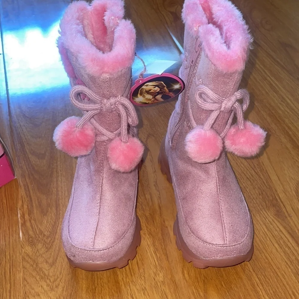 NIB Girls pink Barbie boots​​​​​​​​​